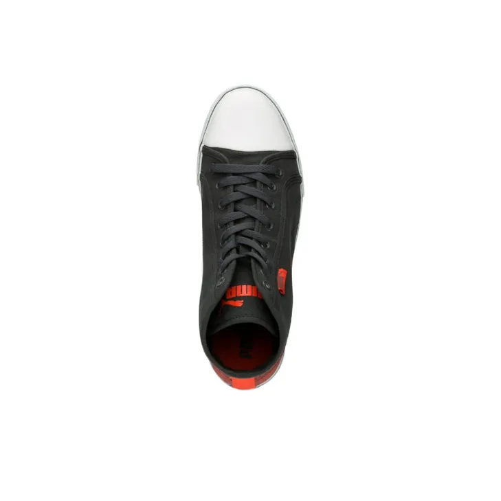 PUMA Skateboard Shoes Men High-Top Black/Orange-2