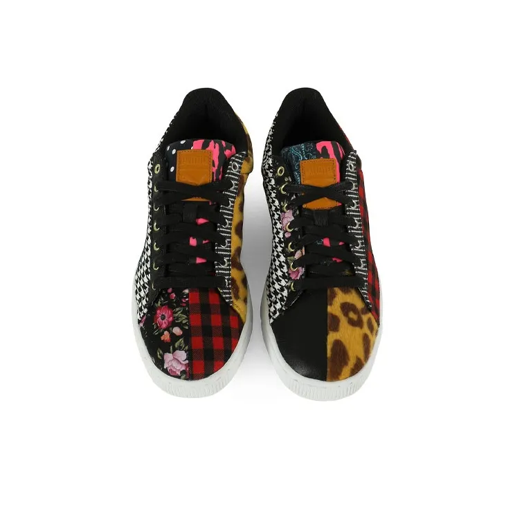 PUMA Court Culture Sneakers Black/White/Yellow/Red/Blue-2