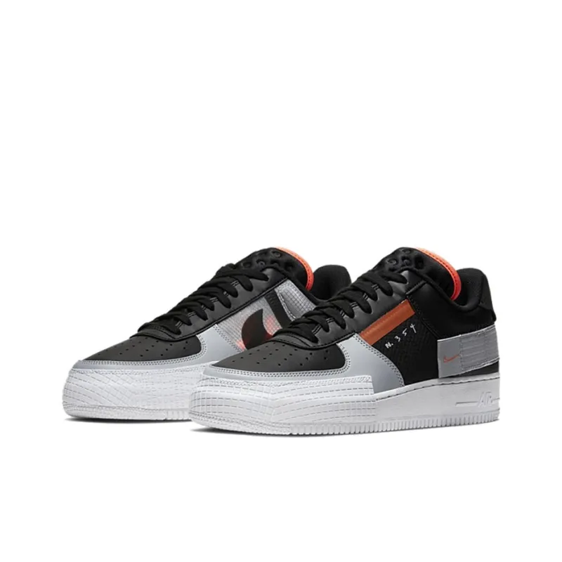 Nike Air Force 1 Type Black Hyper Crimson-2