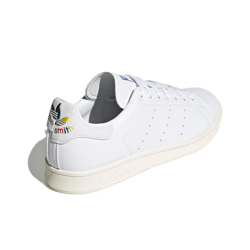 Adidas Stan Smith White Multi Heel Women's-3