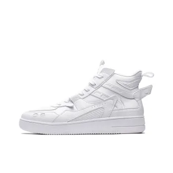 XTEP Reverse Warfare 2.0 Durable Breathable High Top Skateboard Shoes White