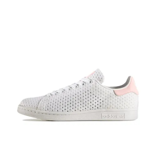 Adidas Originals Stan Smith Skateboard Shoes Women's Low-Top Bright White/Pink