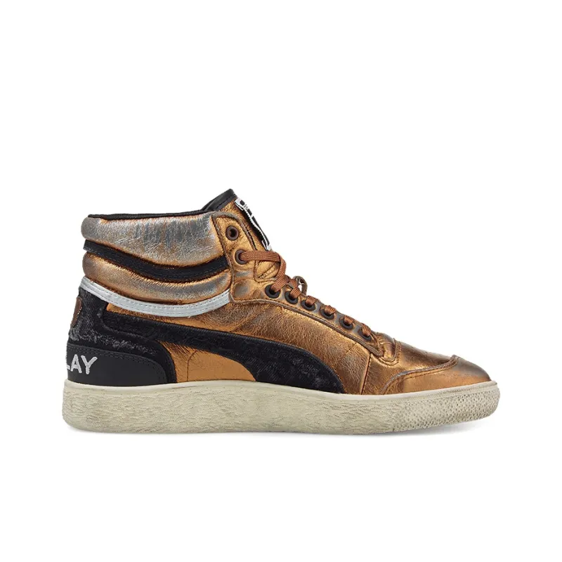 PUMA Ralph Sampson Retro Skateboarding Shoes Brown Unisex-1