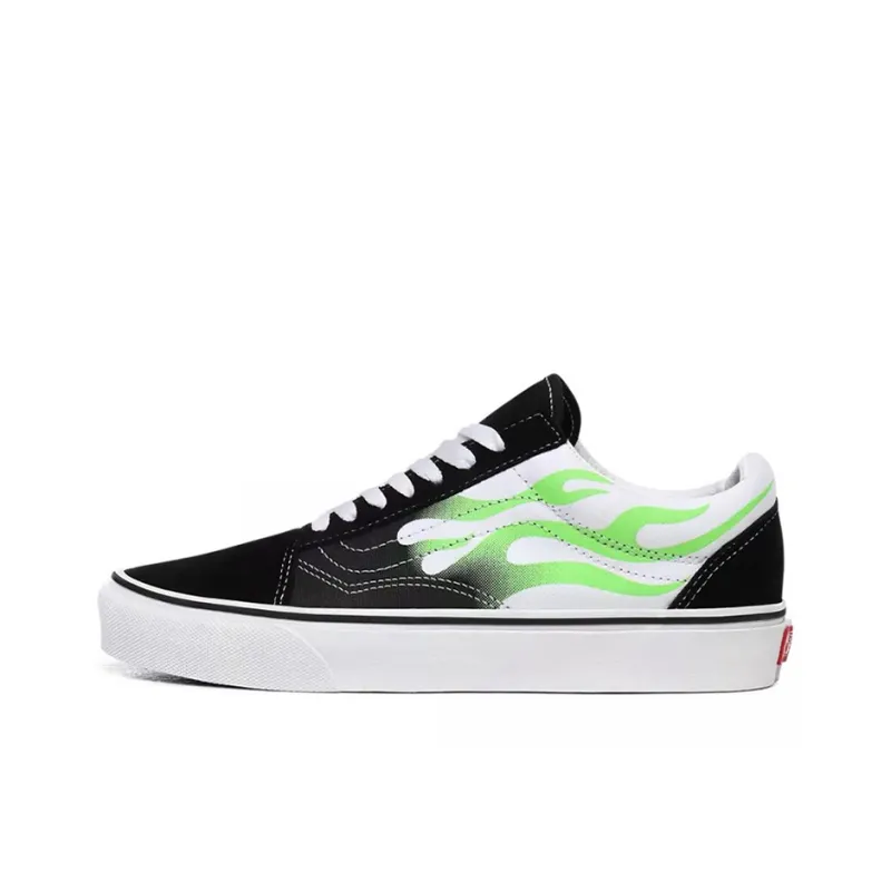 Vans Old Skool 'Flame Black White'-0