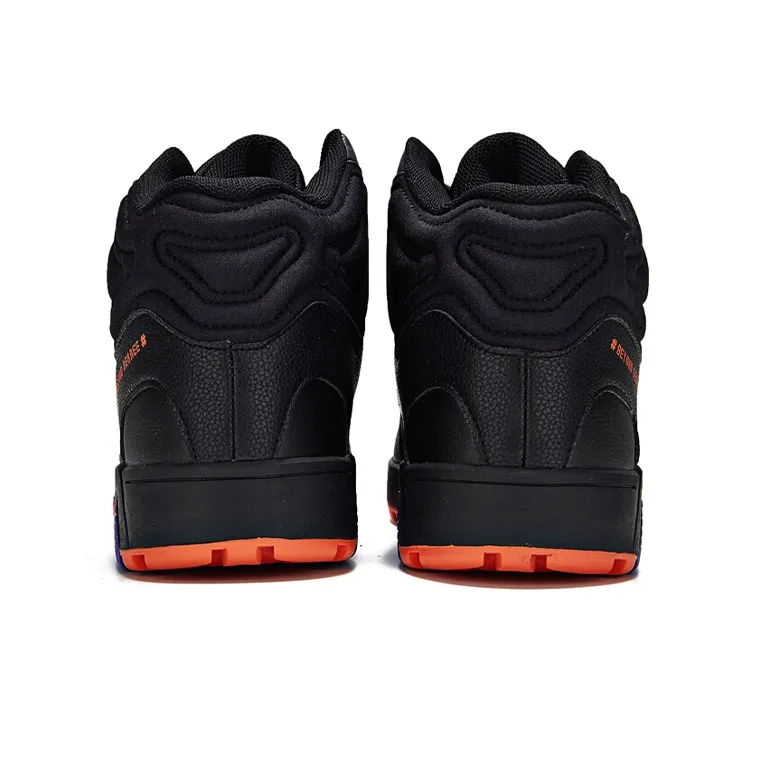 361° Thermal Slip Resistant High Top Skateboard Shoes Men's Black Red-2