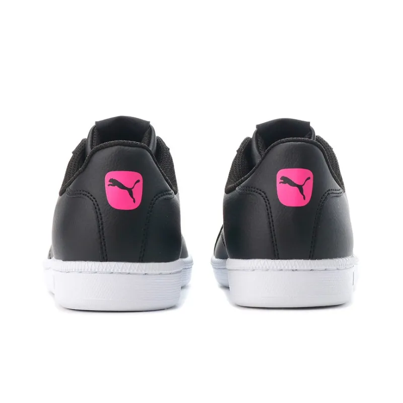 PUMA Smash Cat L Anti-Slip Wear-Resistant Low-Top Skateboard Shoes Unisex Black Pink-2