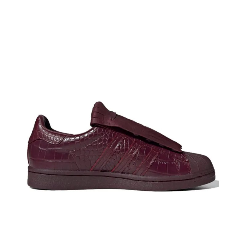 Adidas Superstar Fringe Maroon Women's-1
