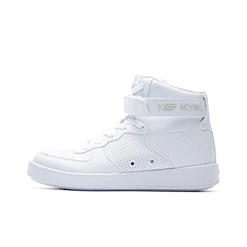 Anta Life Collection High-Top Skateboard Shoes Men's Anta White-0