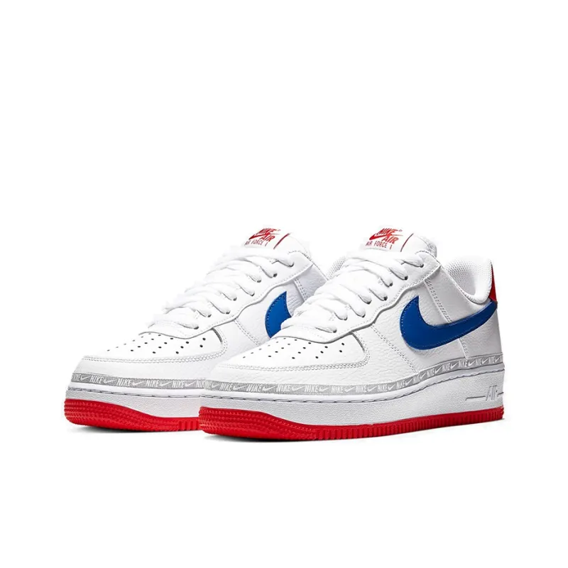 Nike Air Force 1 Low Overbranding White Red Blue-2