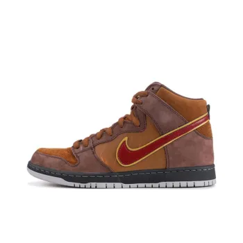 Nike Dunk SB SPoT \'Cigar City Special Box Non slip Lightweight High Top Skateboard Shoes Men's Light Umber