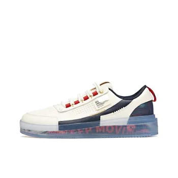 Anta Life Collection Lightweight And Wear resistant Low Top Skateboard Shoes Men's White Black Red