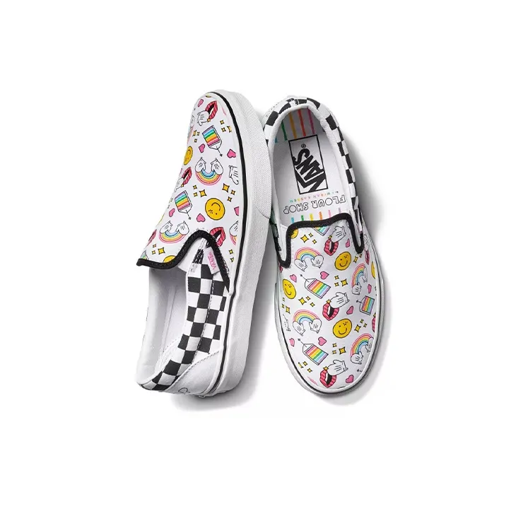 Vans Flour Shop X Classic Slip On 'Icons Checkerboard'-3