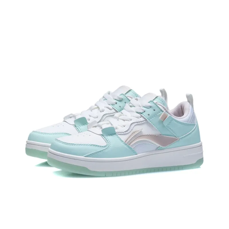 LiNing Mystic Layer Pro Slip Resistant, Abrasion Resistant, Lightweight Low Top Skateboard Shoes Women's Aquarium Green-2