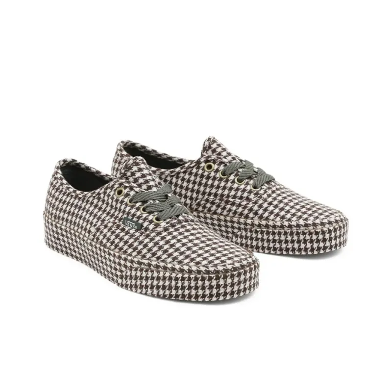 Vans Unisex Retro Prep Authentic Sneakers Brown/White-2