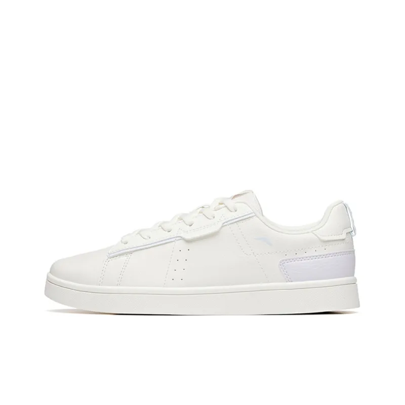 Anta Low Top Skateboard Shoes Women's White Purple-0