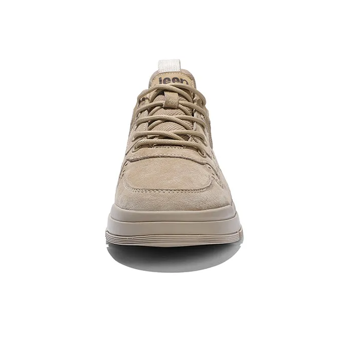 Jeep Skateboard Shoes Men Low Top Earth Yellow-4