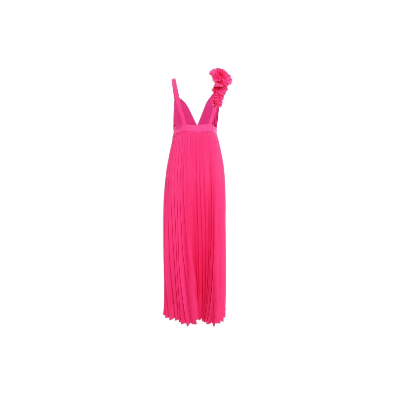 PAROSH Slip Dresses Women's Dark Pink-1