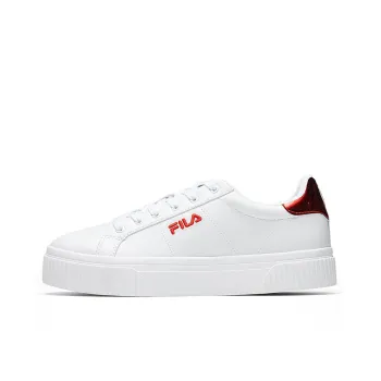 FILA Panache 19 Low Top Skate Shoe White/Red Women's