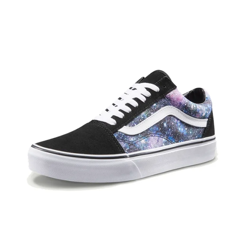 Vans Old Skool Star Print Skate Shoes Multi Color Black-1