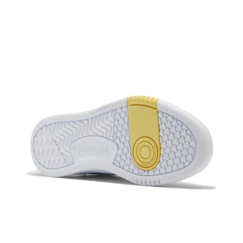 Reebok Court Peak Anti-Slip And Wear-Resistant Lightweight Low-Top Skateboard Shoes Women's White Yellow-5