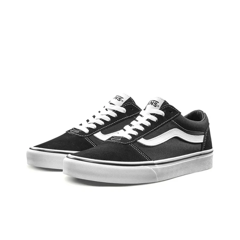 Vans Ward Suede Canvas 'Black White'-2