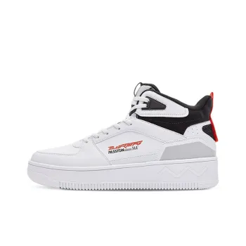 361° Burning Tide 1 High Top Skateboard Shoes Men's White Red
