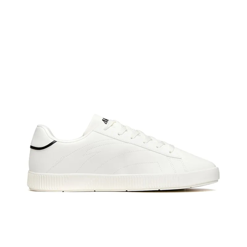 Anta Life Collection Abrasion Resistant Low Top Skateboard Shoes Men's Ivory White-1