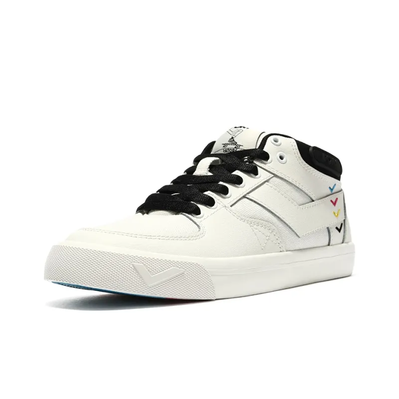 PONY Atop Abrasion Resistant Low Top Skateboard Shoes Women's White-1