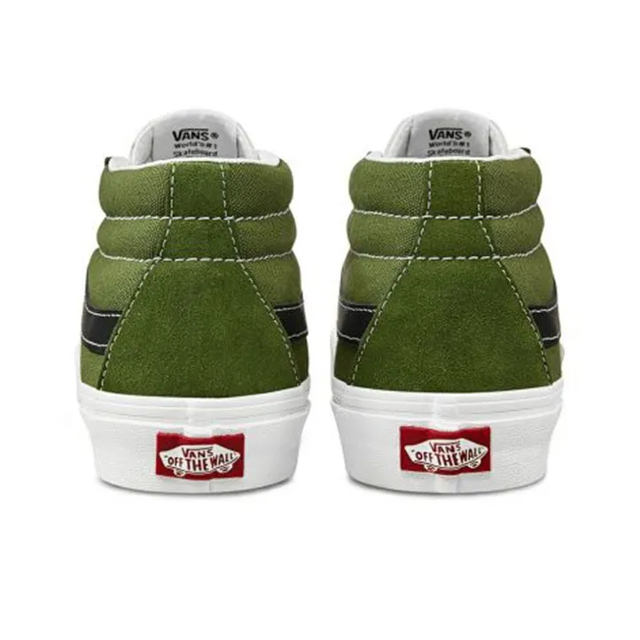 Vans Sk8 Mid Low Top Skate Shoes Unisex Dark Green-4