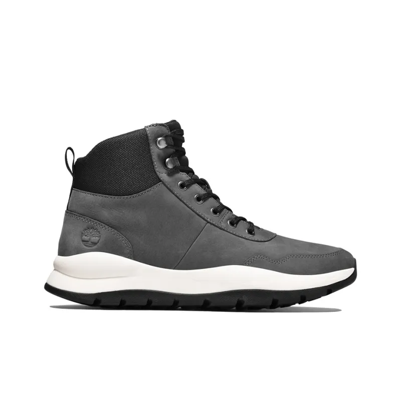 Timberland Boroughs Wear-Resistant High-Top Skateboard Shoes Men's Gray Black Multicolor-1