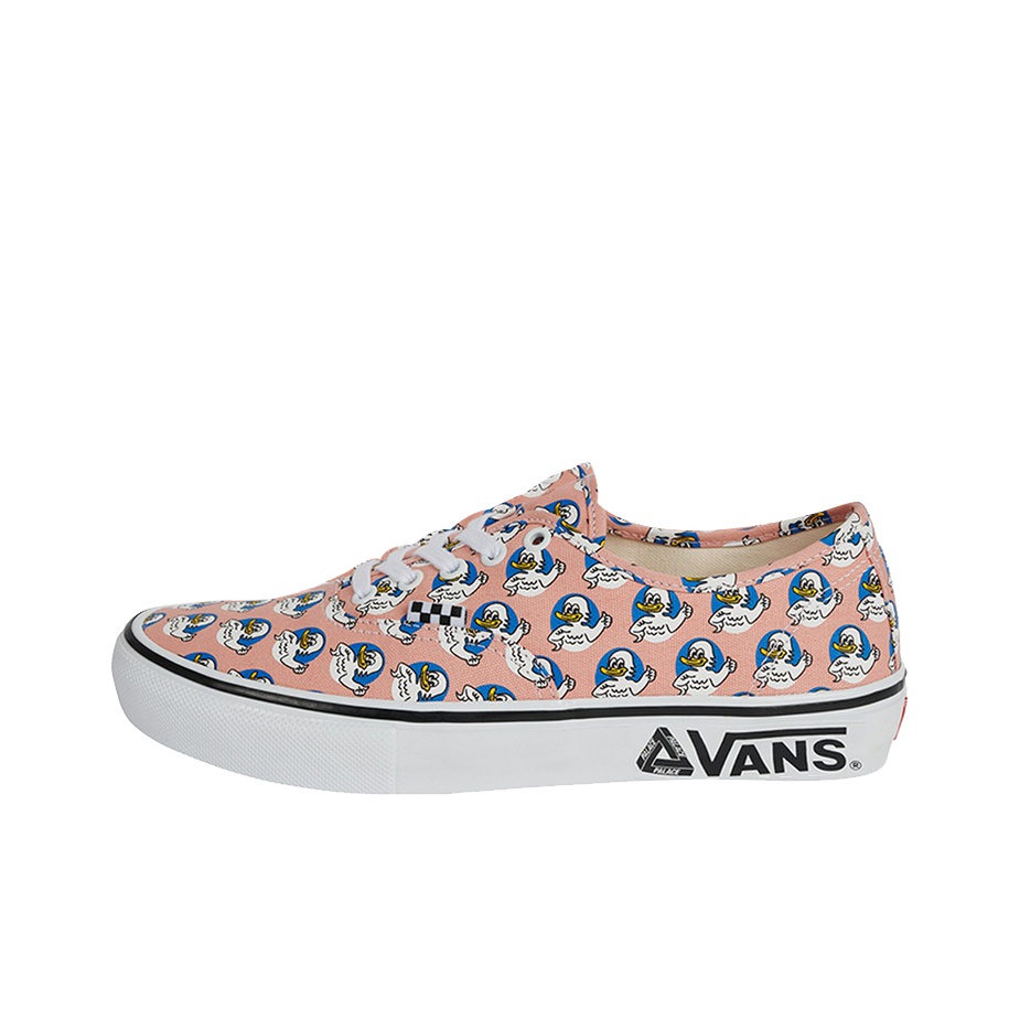 New Vans Authentic Pig offers Suede Pink Salmon Leather Sneakers