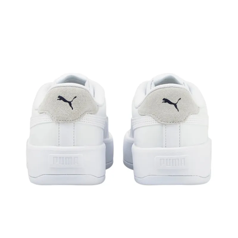 PUMA Lily Platform Leather 'White' Women's-3