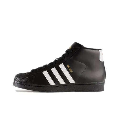 Adidas Originals Pro Model Black/White/Gold Metallic