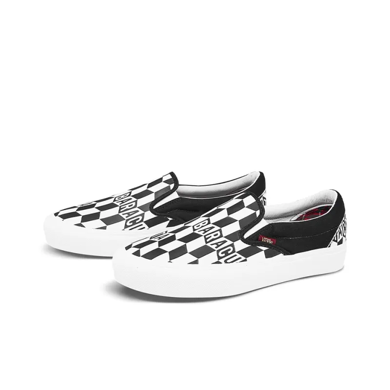 Vans Baracuta X Classic Slip On 5 'Black Checkerboard'-2