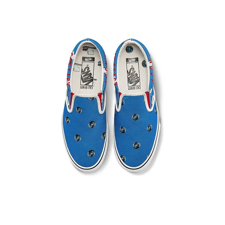 Vans Cali Thornhill Dewitt X Vault Classic Slip On Lx 'Blue Crisis Actor'-2