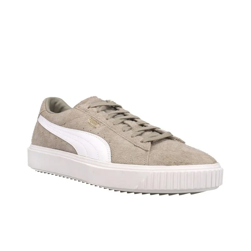 PUMA Suede Wear-resistant And Lightweight Low-Top Skateboard Shoes Unisex Gray White-2
