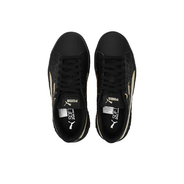 PUMA Smash Platform V2 'Celestial Black Team Gold' Women's-2