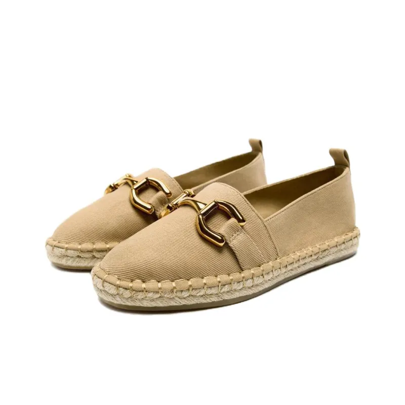 ZARA Espadrilles 3cm Women's Sandy Brown-1