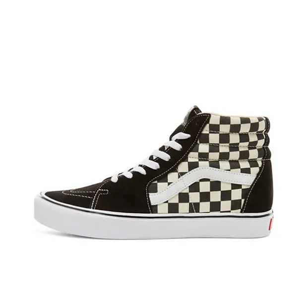 Vans SK8 Hi Lite Black White Checkerboard-0
