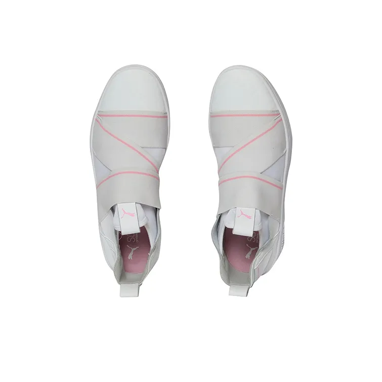 PUMA Smash V2 Slip On White/Pink-3