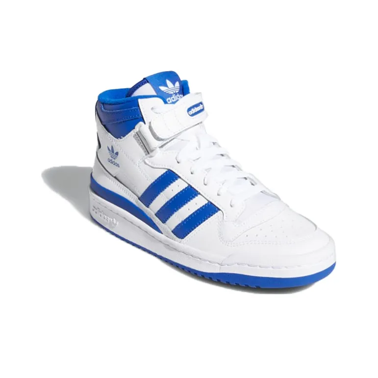 Adidas Forum Mid White Royal Blue Women's-2