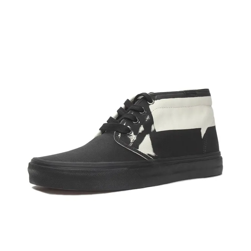 Vans Chukka Shoes Black/White-2