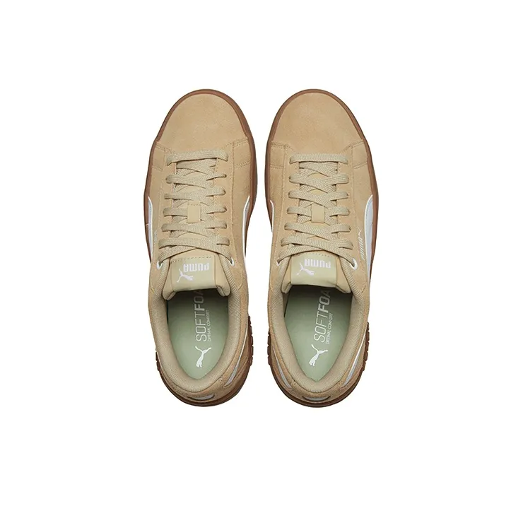 PUMA Smash Platform V2 Suede 'Pale Khaki' Women's-3
