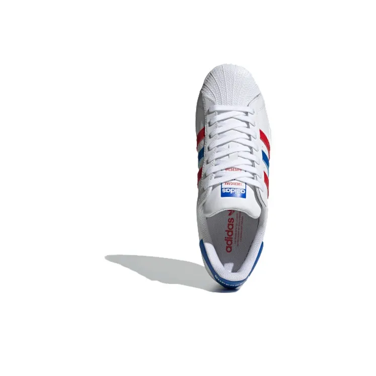 Superstar Adidas Originals 'White Red Blue'-3