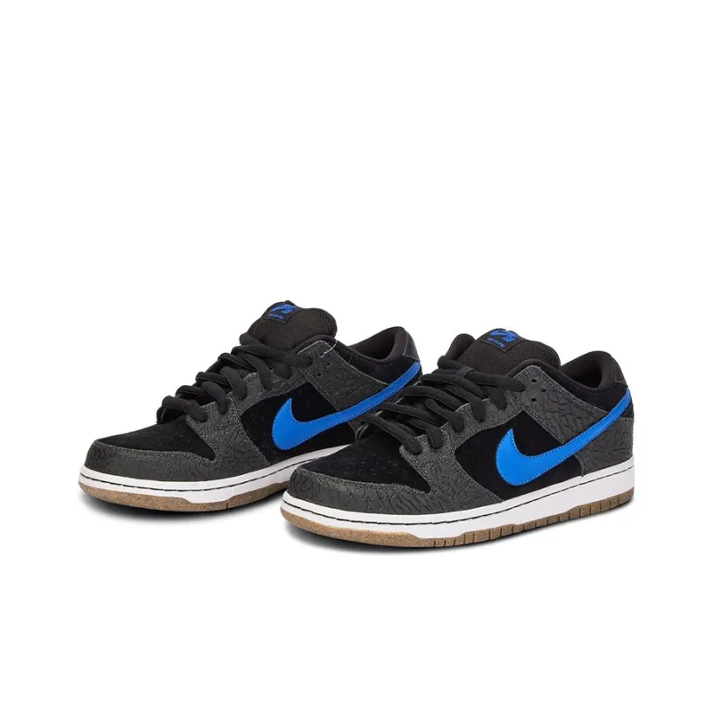 Undefeated X Nike Dunk SB Skateboard Shoes Men Low-Top Black/White/Blue-2