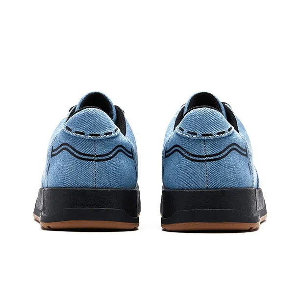 Lee Skateboard Shoes Men Low Top Gray Blue-3