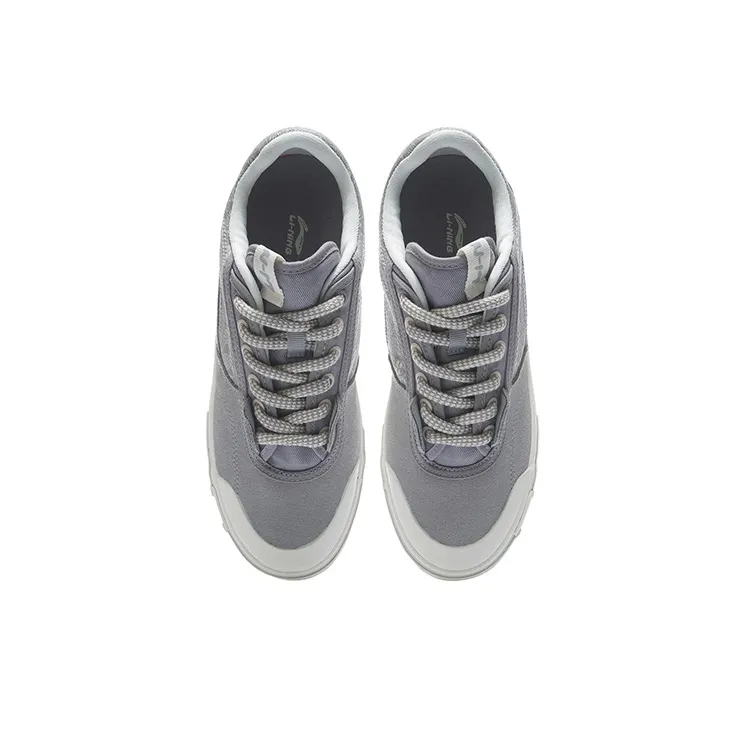 STEVEN HARRINGTON x LiNing Slip Resistant Cushioning Wear Resistant Low Top Skateboard Shoes Men's Snow Gray-2