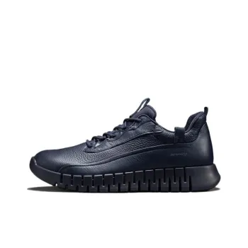 Ecco Low Top Casual Shoes Men's Midnight Blue