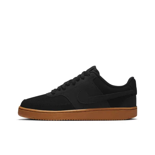 Nike Court Vision 1 Skateboard Shoes Men Low-Top Black/Brown