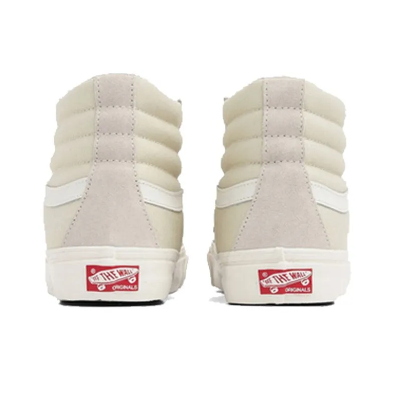 Sk8 Vans Hi Lx Suede Canvas 'Pearl Marshmallow'-3